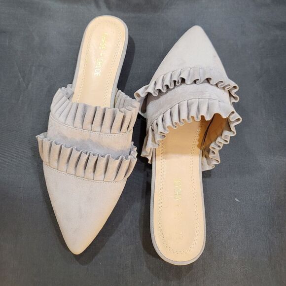 BRAND NEW CHASE&CHLOE POINTED TOE SLIP-ON WOMEN"S MULE - Picture 3 of 14